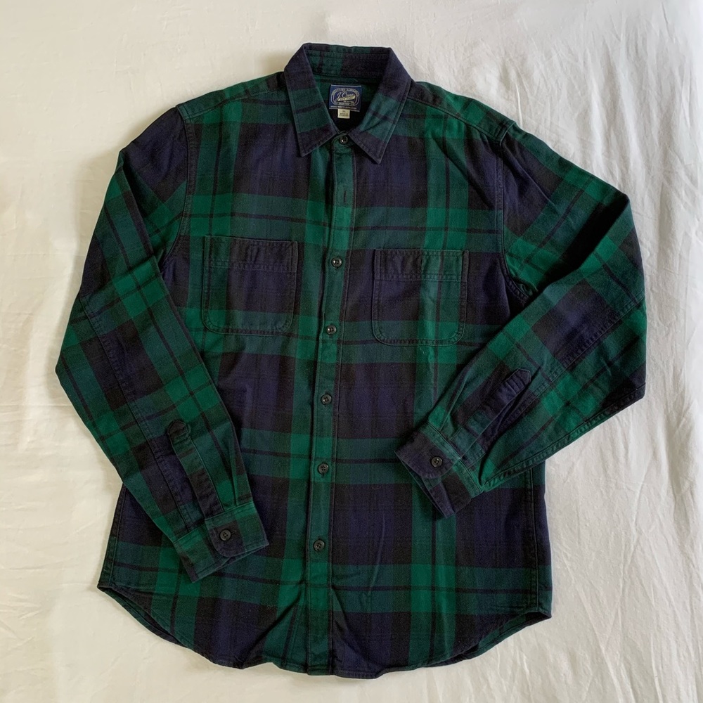 Men’s J. Crew flannel plaid shirt, medium